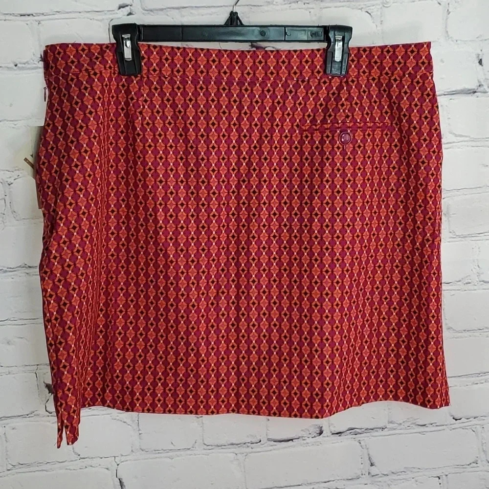 EP Pro Active Golf Tennis Sangria Skort Womens Size 16 NWT - Picture 4 of 11